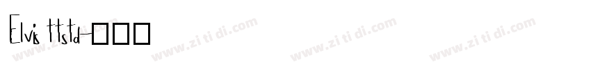 Elvis ttstd字体转换